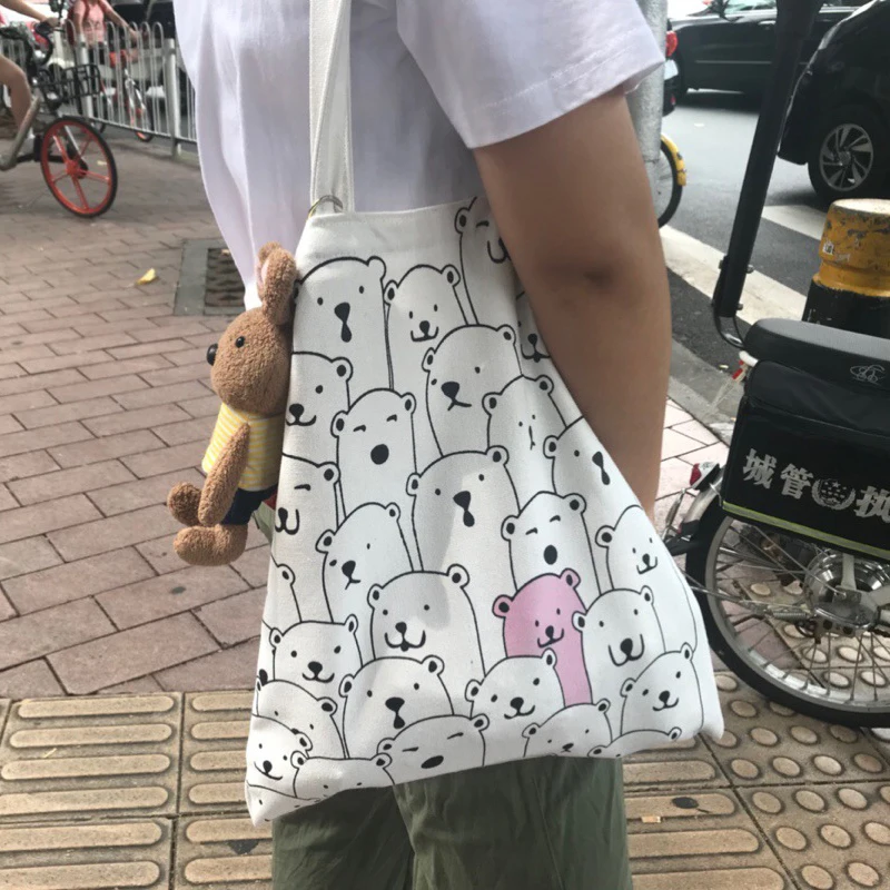 Youda узор обесцвечиваемая Холщовая Сумка простая модная Милая дамская сумочка с