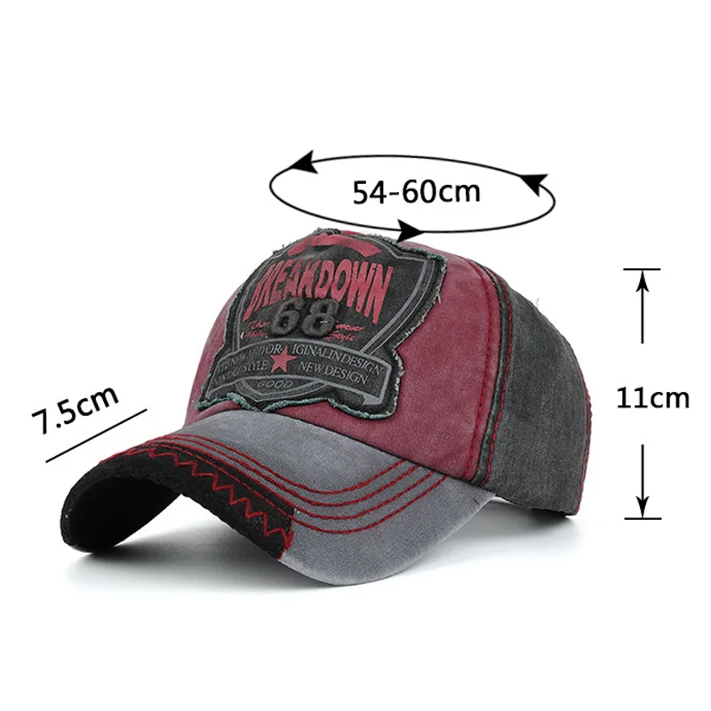 100% хлопок потертая бейсболка кепка мужская повседневная Кепка вышивка буквы