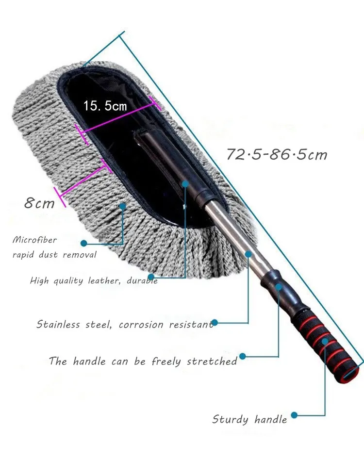 

Auto Microfiber Cleaning brush Car accessories Duster Dust Clean Car Care Universal Polishing Tools Detailing cleaning tool