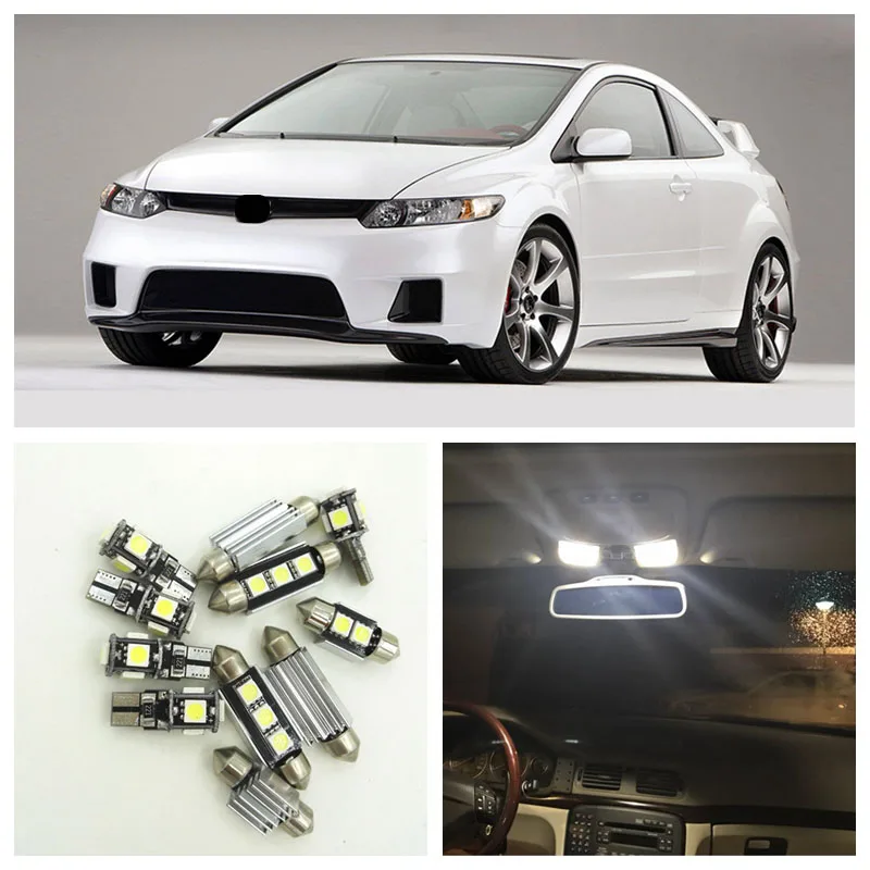 11 шт. светодиодный светильник лампы внутренняя посылка комплект для 01 05 Honda Civic