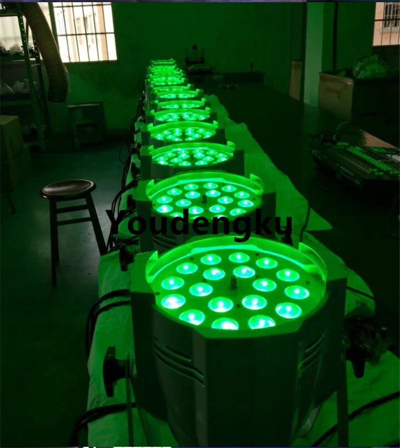 20 шт. 18x10 Вт led par light rgbw 4in1 dj набор zoom | Лампы и освещение