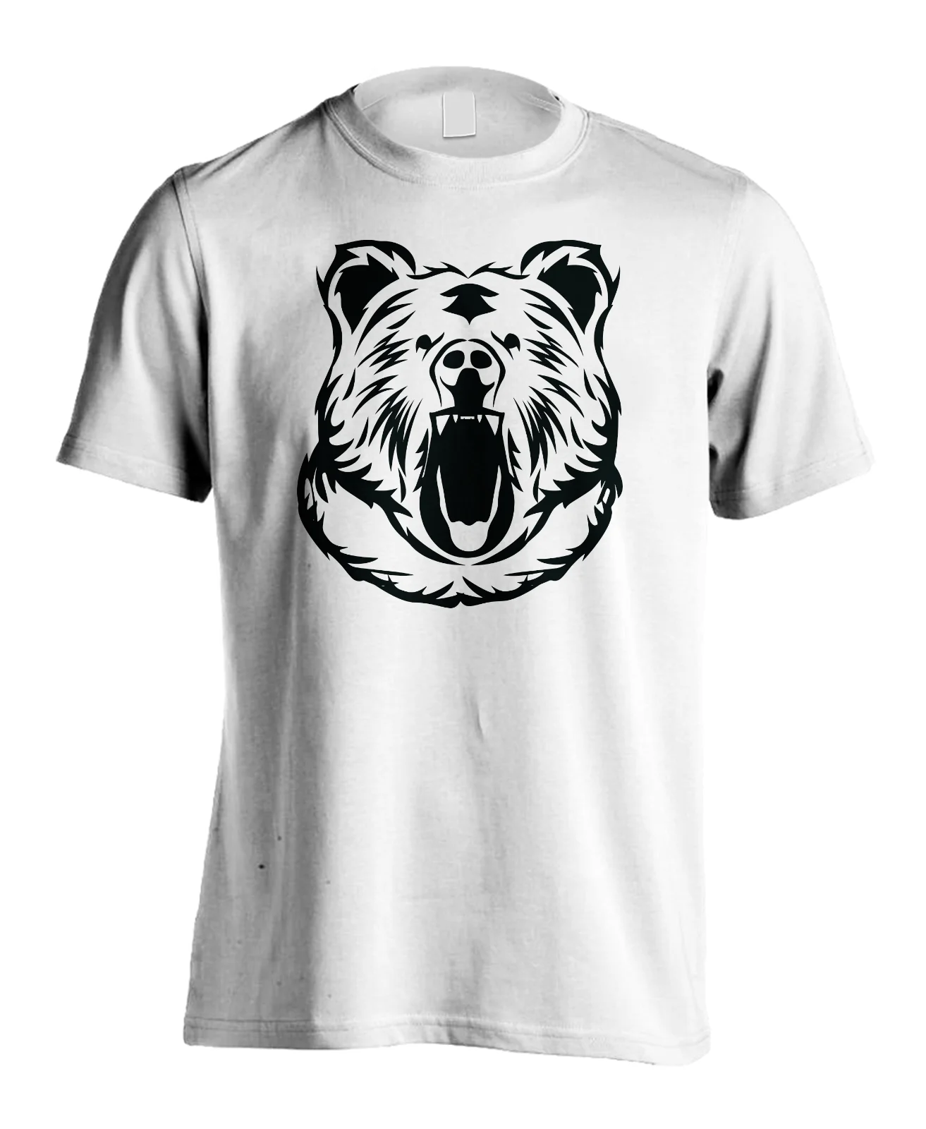 Для мужчин медведи гризли Sportser футболка тренировки Gymer Фитнес Graphic Tee бренд
