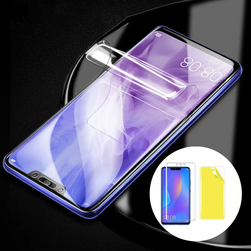 Мягкая Гидрогелевая пленка для Huawei Nova 3 3i 2S 2i 2Lite P Smart + Honor 8Lite 8C 9Lite 6A 6X 6Plus Передняя