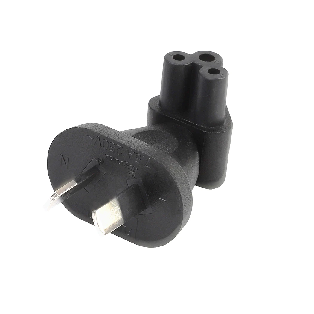 Переходник с AU 2 pin На IEC320 C5 австралийский переходник Pin папа на IEC 320 цветок сливы