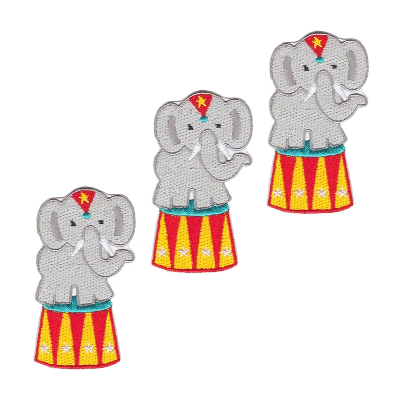 Small elephant ,embroidery patch Embroidered Applique Iron On mongol Embroidery 12pcs/lot,DIY decorative applique, customizable