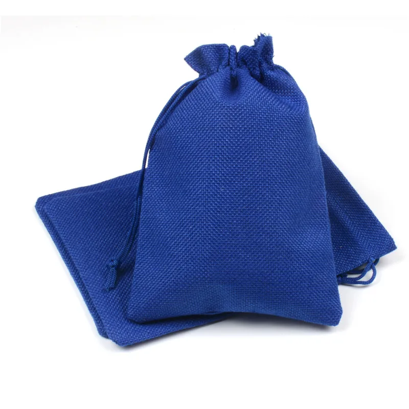 13x18 см 50 шт. ручной мешковины drawstring джутовых Сумки для косметической
