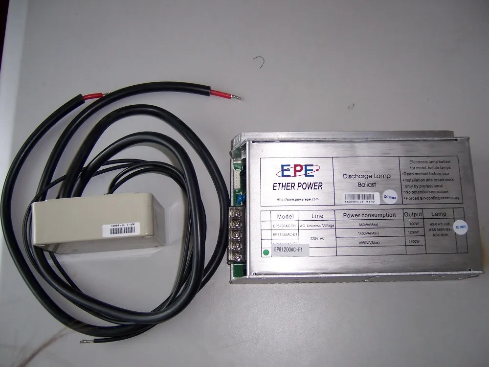 

Electronic metal halide lamp ballast 700W and ignitor EP8700AC-D1