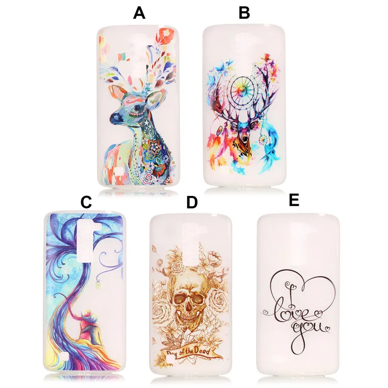 For LG K10 Case Coque Slim Thin Luminous Shell Back Cover Soft TPU Phone K8 K7 K5 G5 Capa |