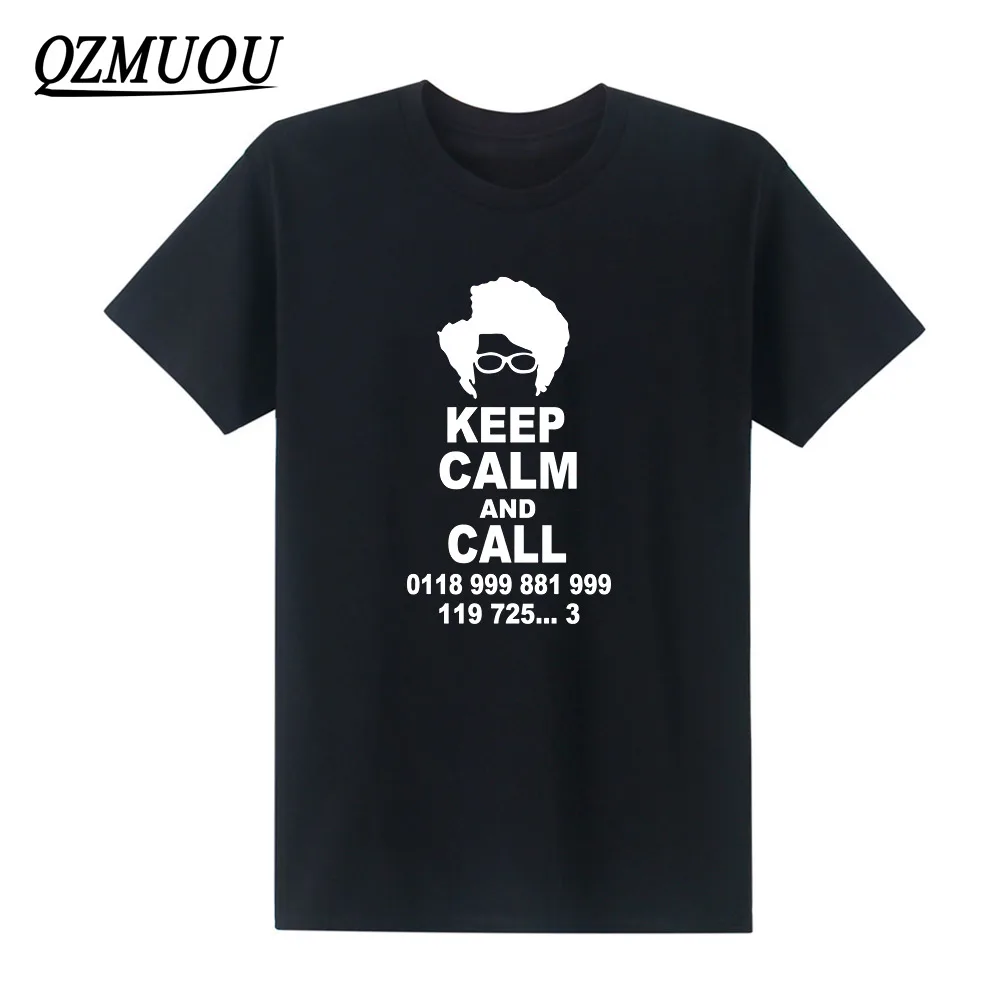 

Новый это толпа Рой программист Keep Calm and Call Для мужчин s Для мужчин футболка хлопковая Футболка Camisetas Masculina Размеры XS-XXL