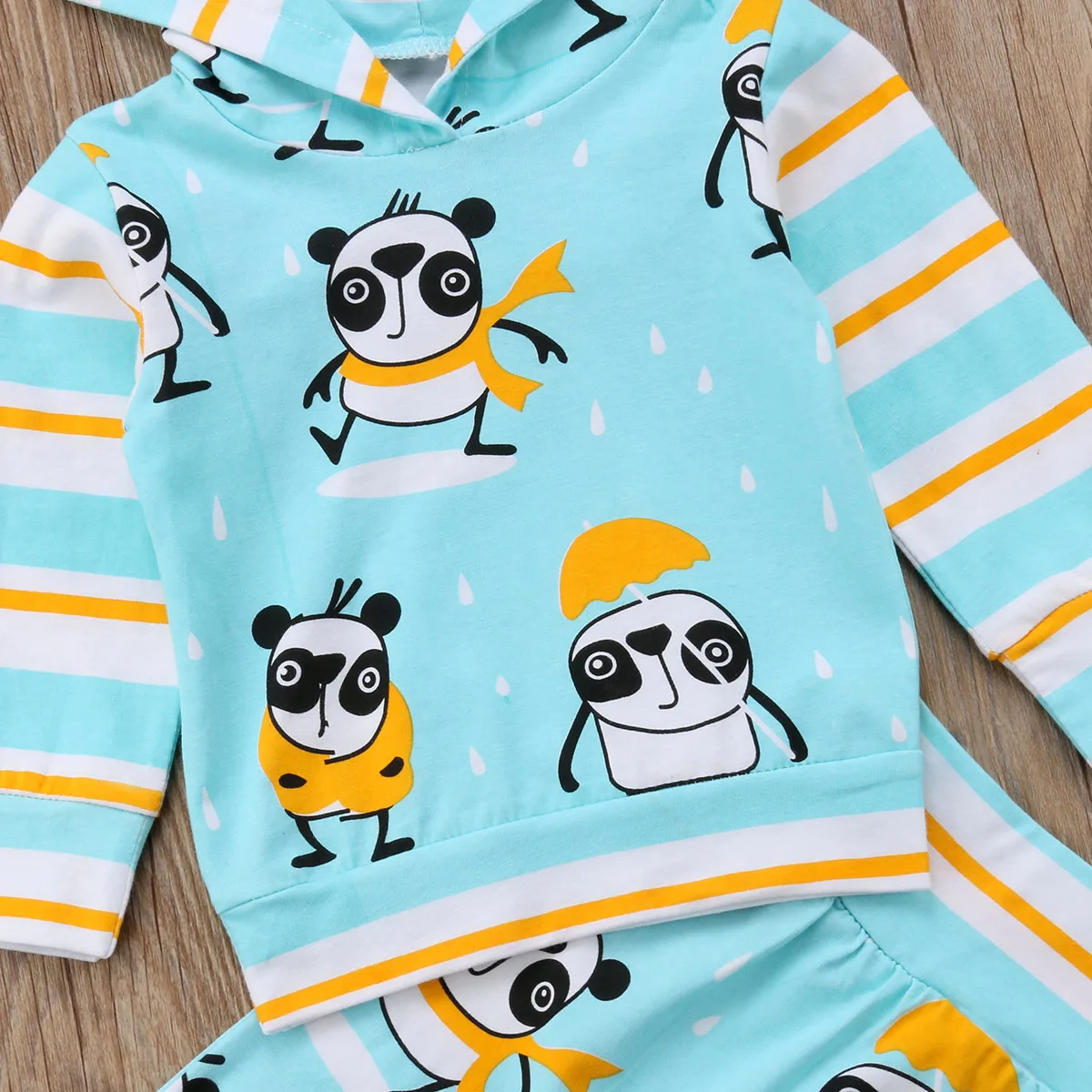 2 предмета Одежда для новорожденных мальчиков и девочек толстовка + штаны