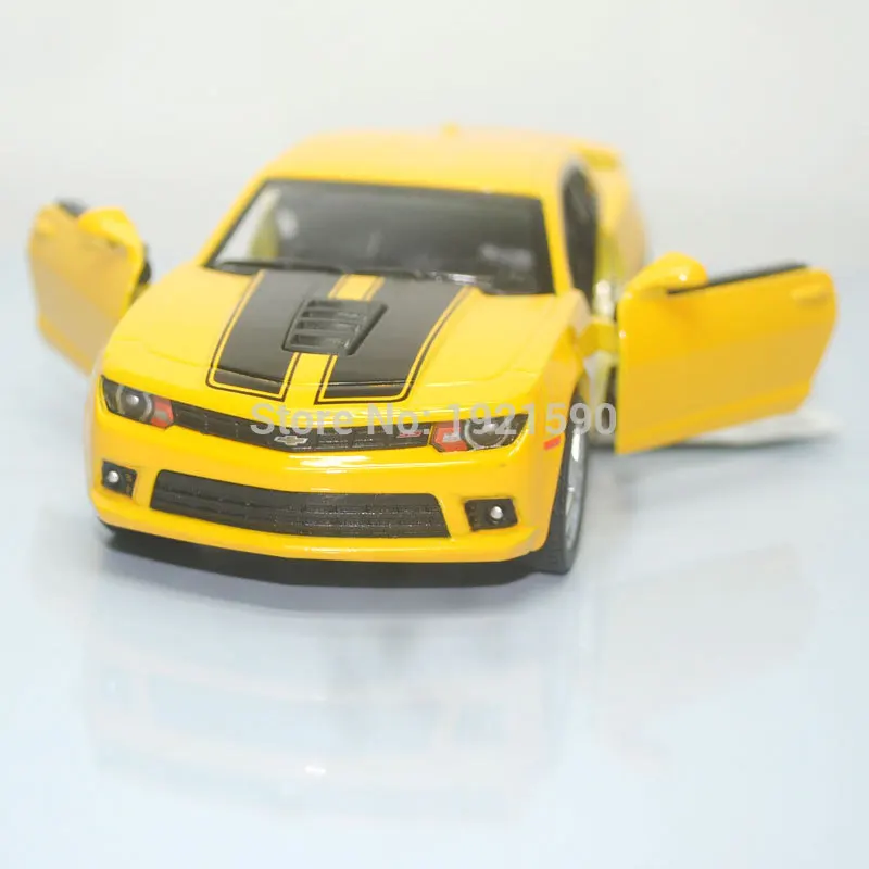 YJ 1/38 масштабные автомобильные игрушки Chevrolet Camaro литая металлическая модель автомобиля для коллекции/подарка/детей/украшения