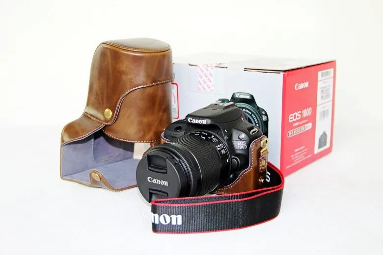 Высокое качество Фирменная Новинка популярные Камера Футляр + ремень для Canon 100D