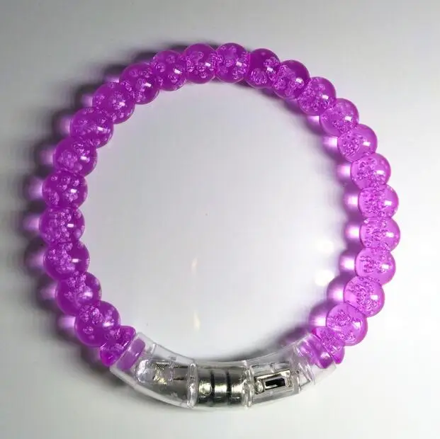 purple B Светодиодный светильник-браслет из акрила, вечерние браслеты, Рождественский светящийся браслет, светящиеся игрушки для детей, DS39 - Цвет: purple B