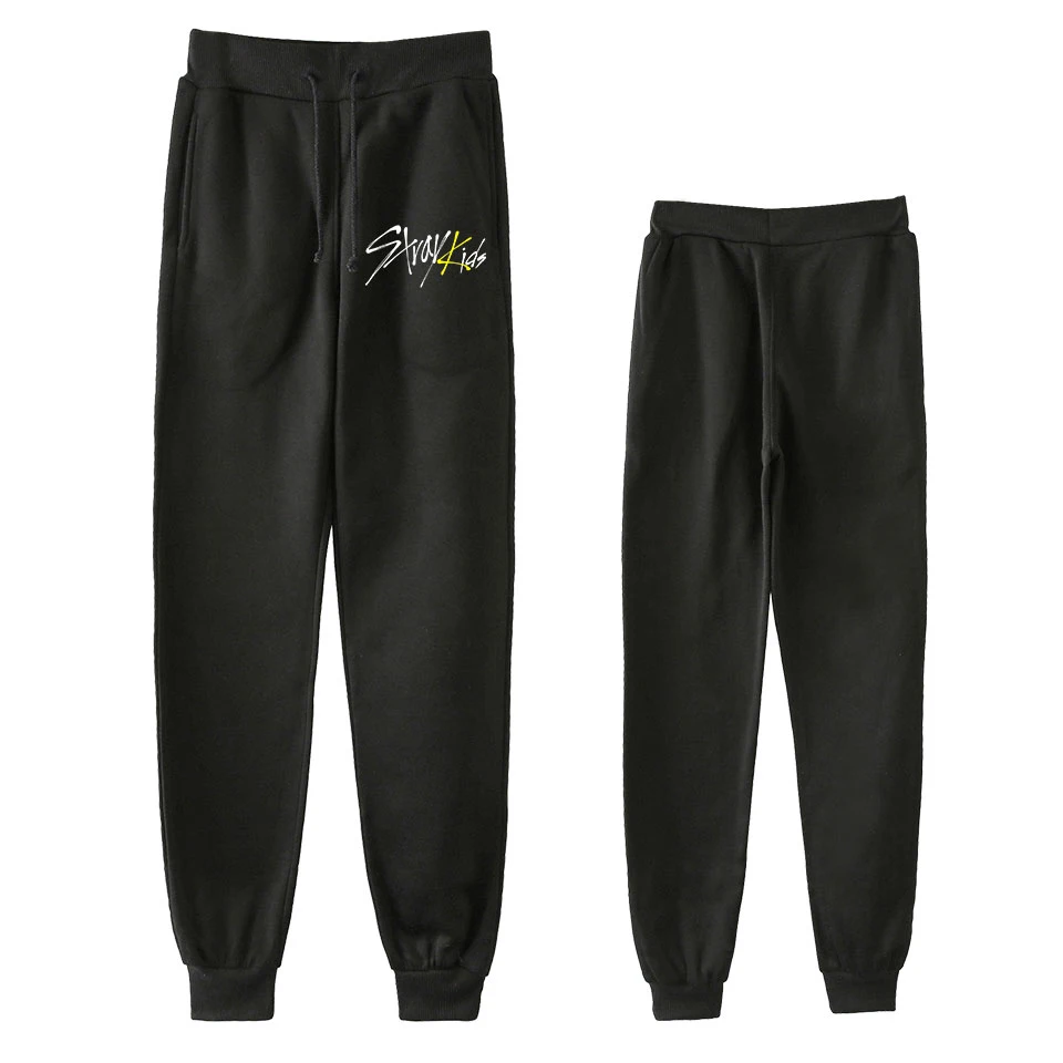 Stray Kids Kpop Jogger Pants Women/Men Fashion Streetwear Long Pants 2019 New Arrival Hot Sale Casual Trendy Sweatpants