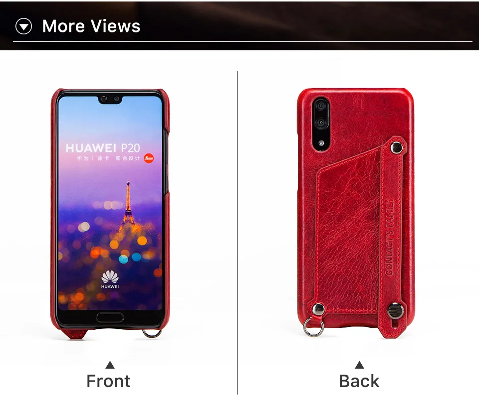 Для huawei P20 тактильный Элегантный чехол из натуральной кожи с бумажник с ручным ремнем Чехол для huawei P20 задняя защитная крышка Coque