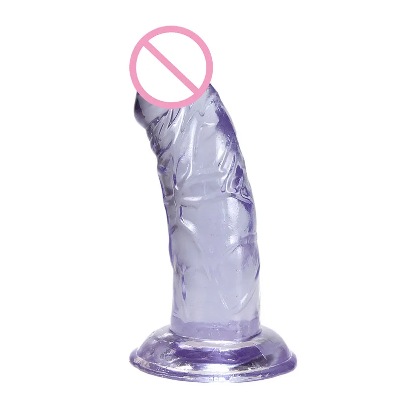 Маленький фаллоимитатор желе на присоске женский для мастурбации Реалистичная