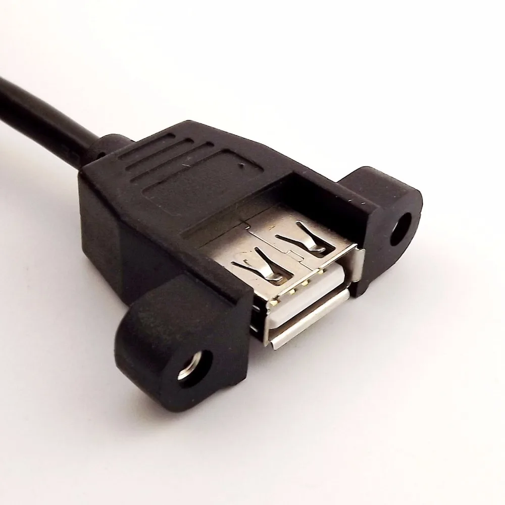 1 шт. USB 2 0 A гнездо панель крепление к Micro 5 Pin Мужской Кабель-адаптер для передачи