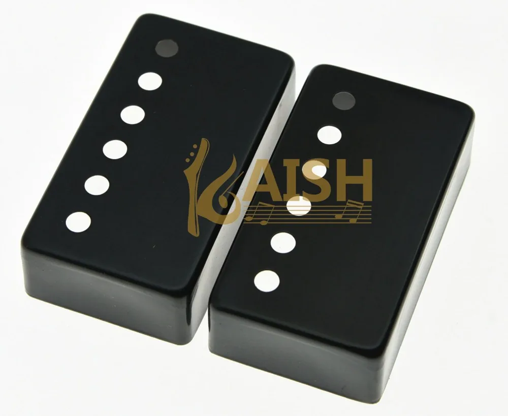 

KAISH 2 шт. черный металл 50 мм LP Humbucker Чехлы для гитары пикап крышка подходит LP