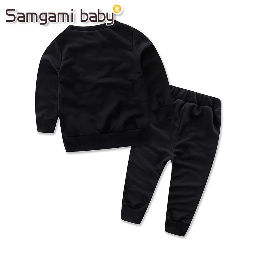 SAMGAMI BABY Girls Clothing Sets 2018 Winter Wool Sportswear Long Sleeve Rose Floral Embroidered Sequinsets Kids | Мать и ребенок