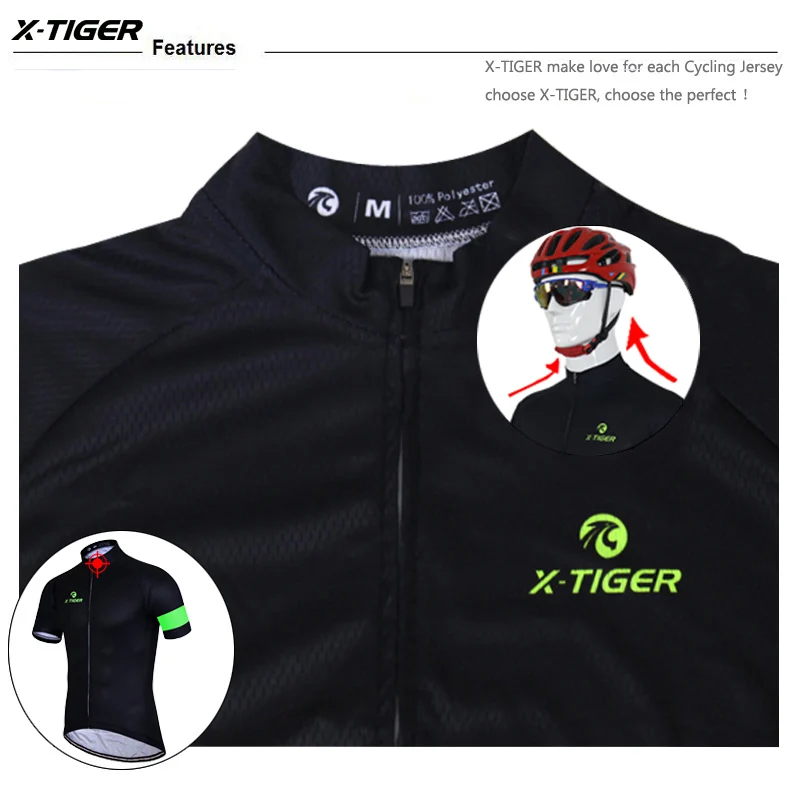 X-Tiger дышащая профессиональная велосипедная Одежда наборы для велоспорта Одежда для горного велосипеда Велоспорт Джерси костюм велосипедиста MTB спортивная одежда