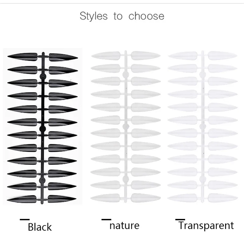 120 шт./лот Длинные цветные шпильки для ногтей палитра практики острые накладные