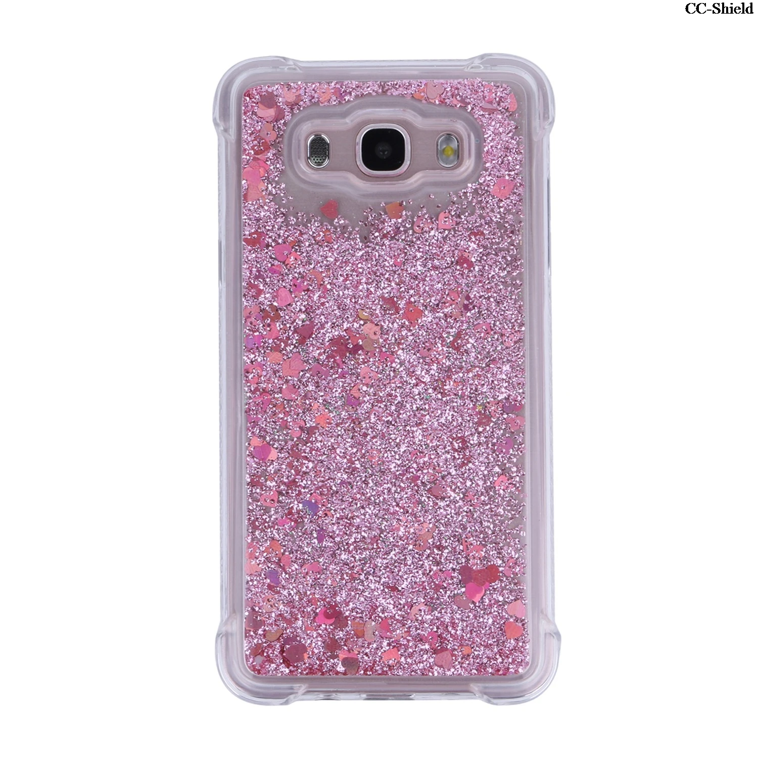 TPU Case for Samsung Galaxy J7 2016 J710FN SM-J710FN J710FN/DS SM-J710FN/DS Dynamic Flow Liquid Flash Crystal Clear Back Cover |