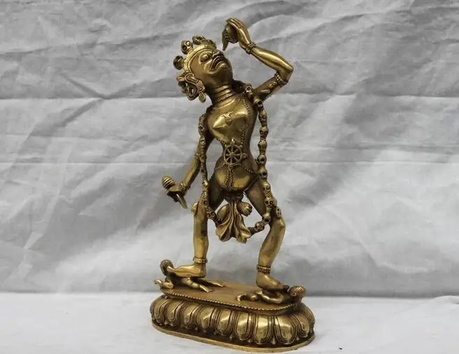 Тибетская буддистская медная Статуэтка Fane Vajrayogini Vajravarahi Dakini Будда | Дом и сад