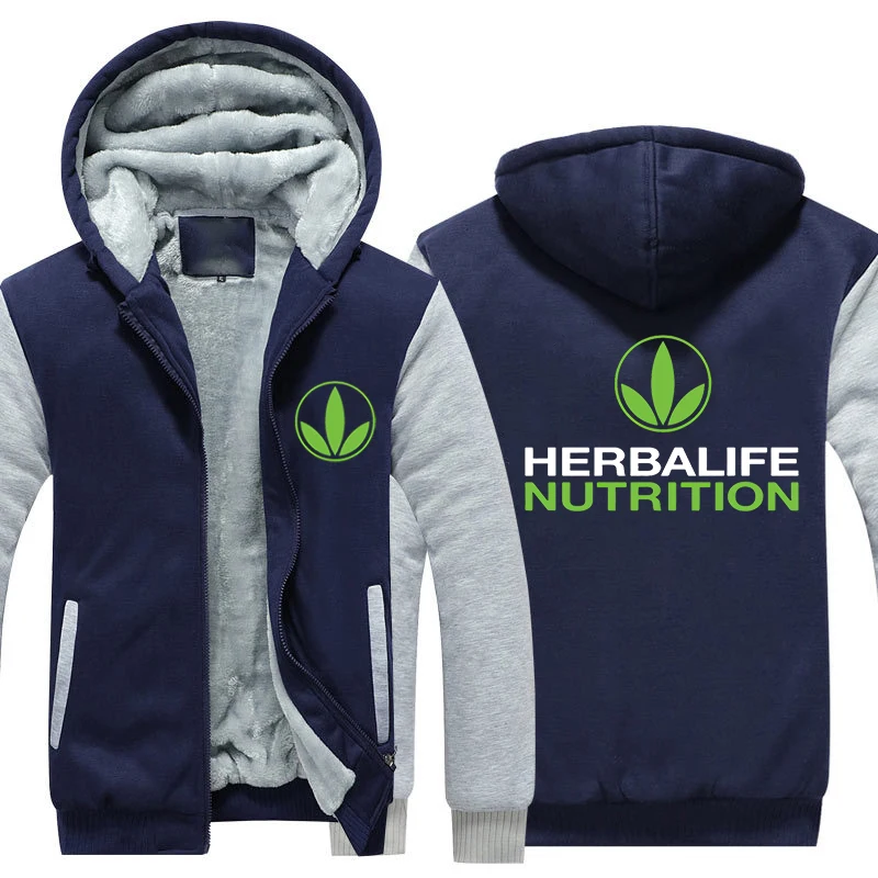 Зимние толстовки Herbalife с принтом логотипа для мужчин и женщин, утепленные Толстовки, Толстовки с графическим принтом, куртки Harajuku, пальто с капюшоном