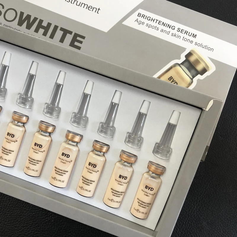 10 bottles 5ml BB Glow Cream Meso White Brightening Serum Natural Nude Make Up Foundation Microneedle treatment system Facial be | Красота и