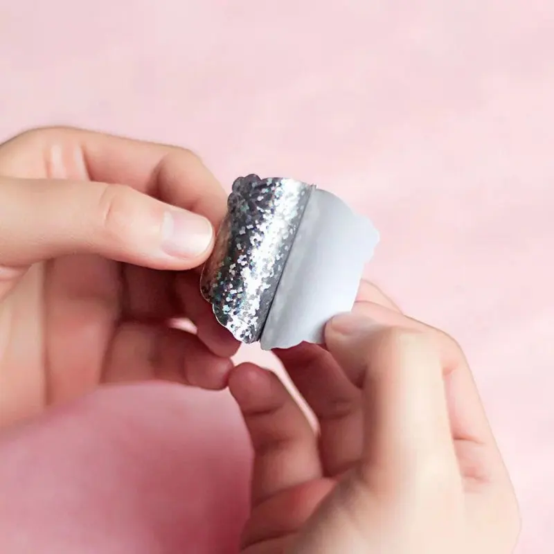 30 шт./пакет Мода девушка Лазерная клей бумажный стикер для детей diy ручной работы