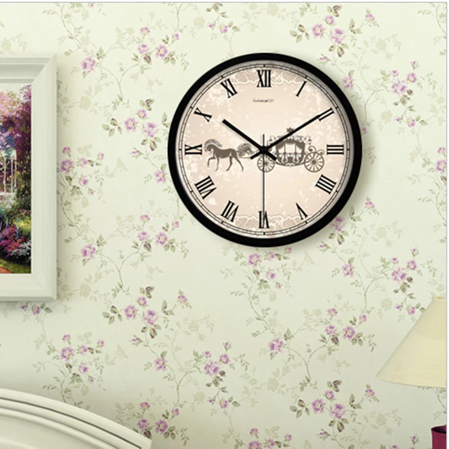 Шикарные настенные часы с эффектом потертости приборы для гостиной дома и офиса