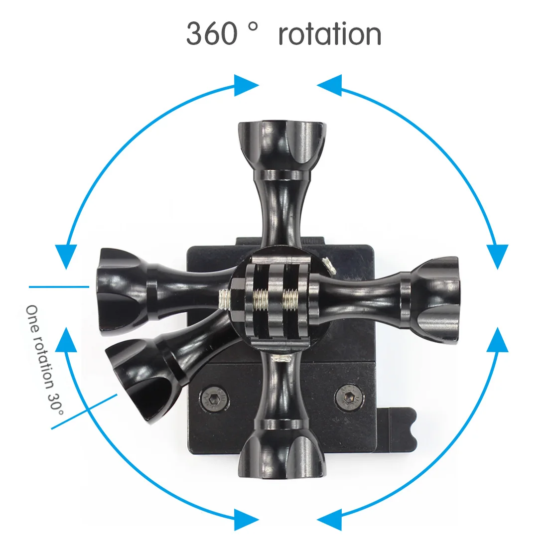 Вращающийся на 360 градусов CNC алюминиевый шлем фиксированное крепление базовый адаптер для GOPRO 5 6 7 SJ/Xiaomi Yi/GitUp Action camera NVG Base