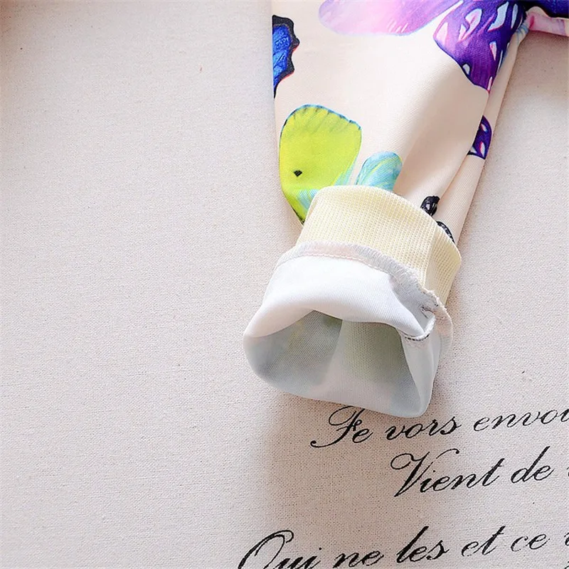 BibiCola Весна осень девушки одежда набор цветочный дети костюм установить