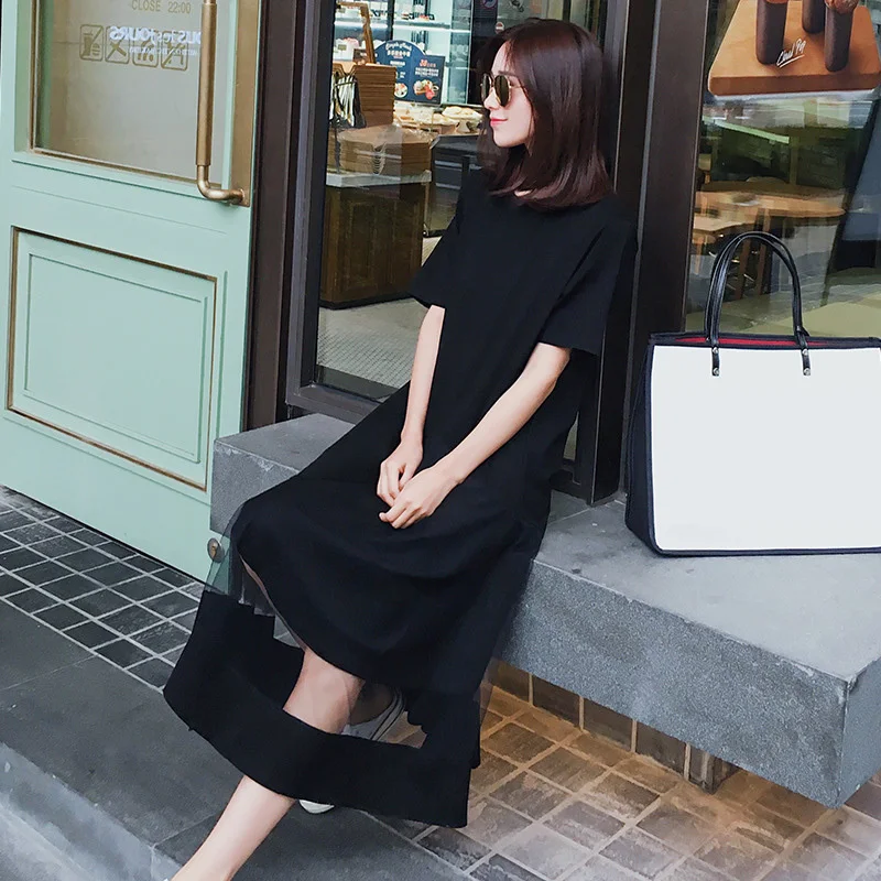 Платье миди Сетчатое с коротким рукавом и драпировкой|elegant clothing|clothing fashionfashion clothing