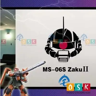 Аниме семена ZAKU II GUNDAM виниловые наклейки на стену Наклейка Декор для дома