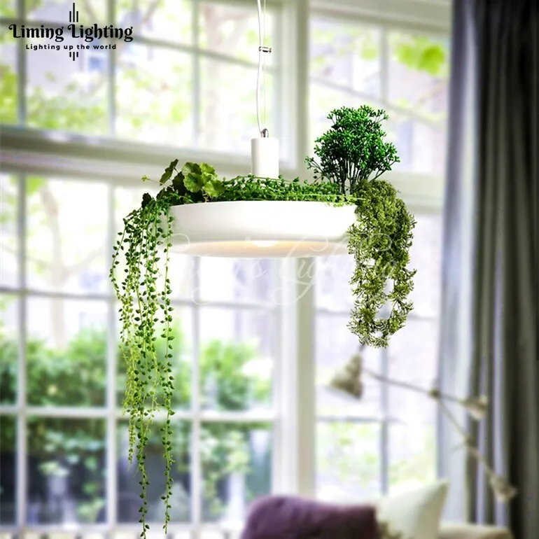 Светодиодный Висячие Сады Семирамиды растения лампы горшки горшках Nordic Tom