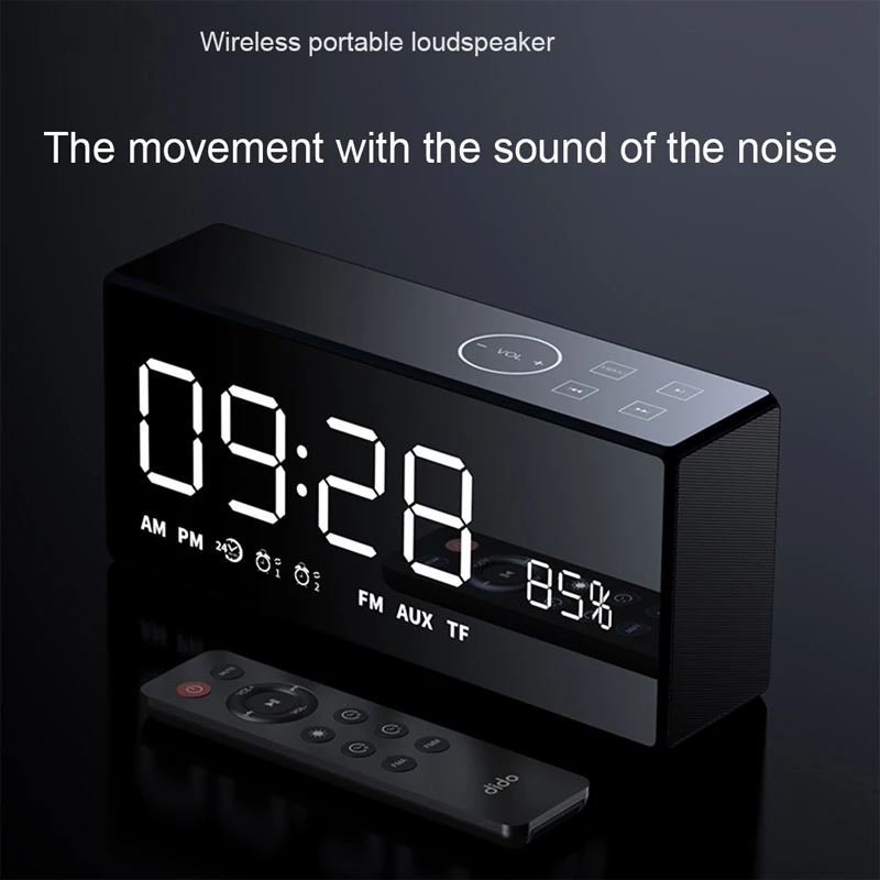 Dido X9 Bluetooth портативный супер бас беспроводной зеркальный пульт дистанционного управления TF радио динамик 3D цифровой звук громкий динамик Handfree MIC