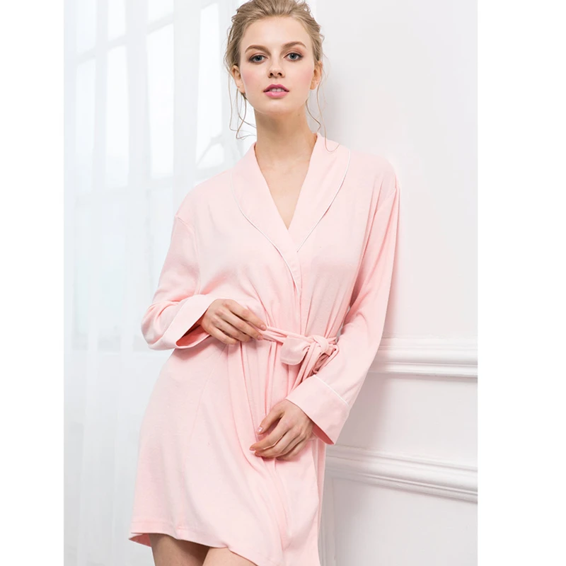 Пижамы халат женский халат Peignoir Femme осень зима теплое красное японское кимоно одежда для сна плюс размер Дамская Домашняя одежда T333