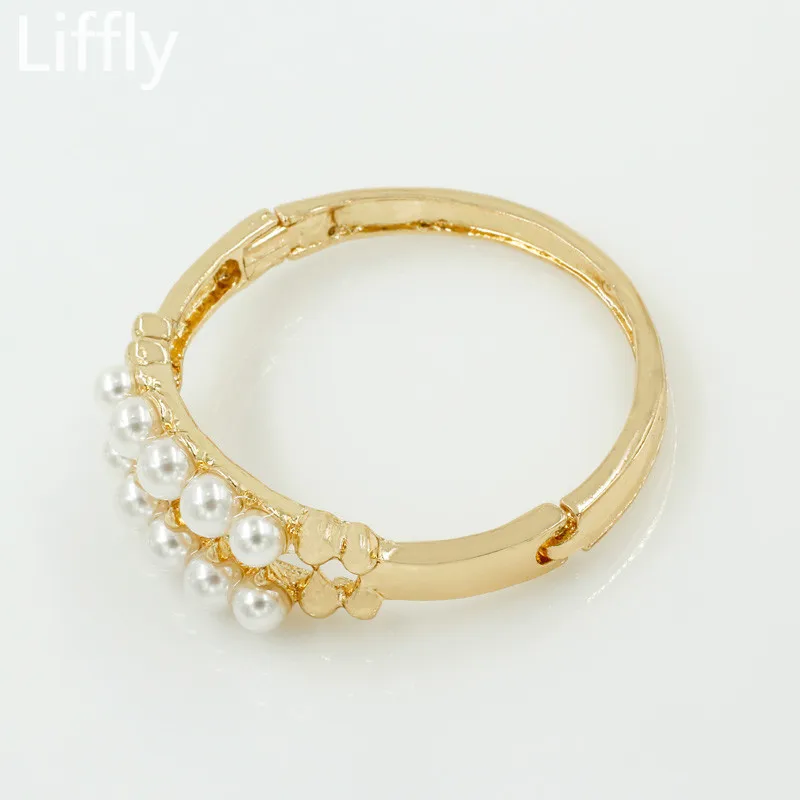 Белый жемчуг комплекты украшений для женщин золотое ожерелье двойных слоев