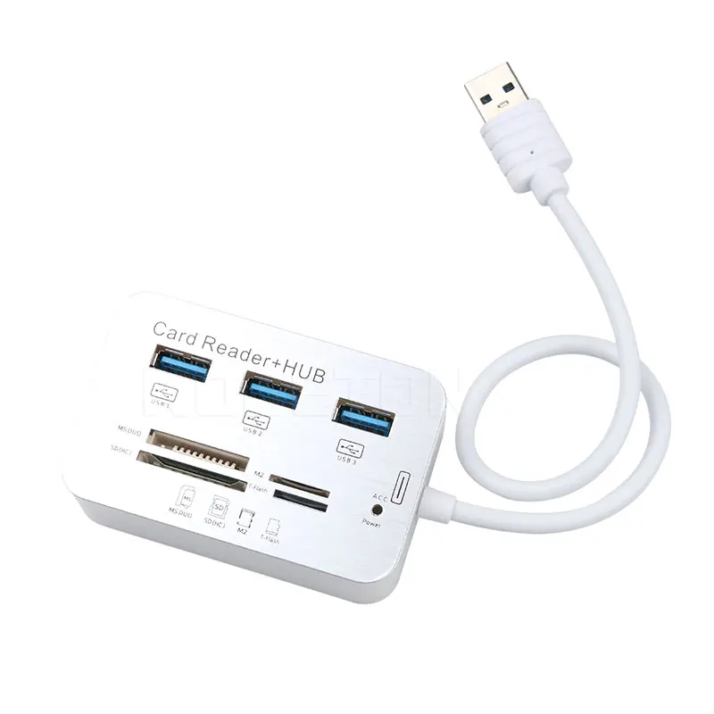 Мини концентратор USB 3 0 с кардридером для карт памяти|USB-хабы| |