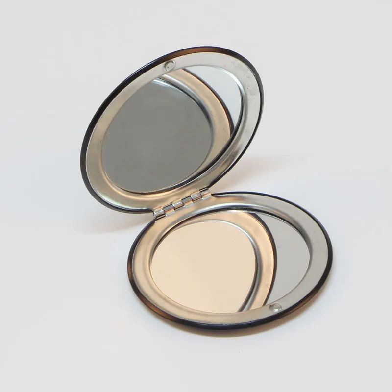 Белое Круглое косметическое зеркало тонкое портативное складное магнит