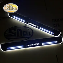 SNCN 4 шт. Автомобильный светодиодный дверной порог для Toyota Corolla 2007- ультра-тонкий акриловый Динамический светодиодный светильник