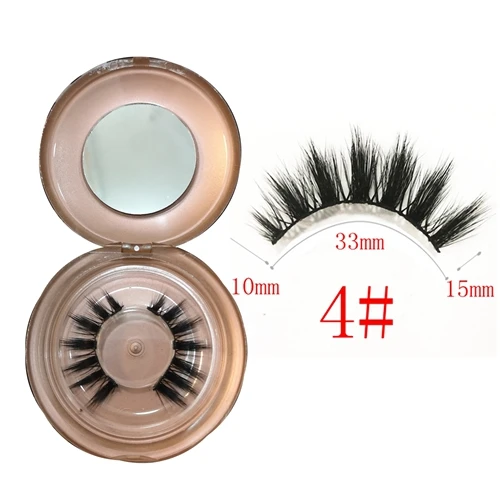 Magnetic Eyelashes 4 Блеск-сказка Магнитная подводка для глаз с 3D природой магнитный Набор ресниц синтетические волокна Накладные ресницы подводка для глаз магнит synthet ресницы - Цвет: Magnetic Eyelashes 4
