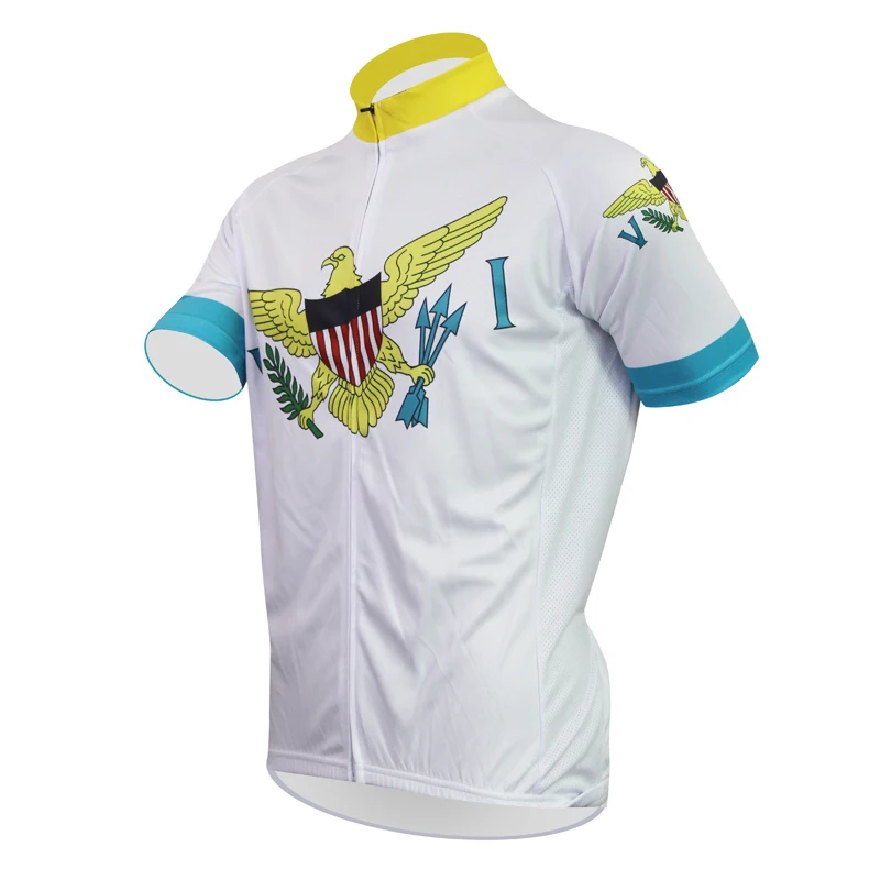 Cycling Racing Clothes Short Sleeve VIRGIN ISLANDS sport clothing hombre Mens Jersey Clothing Bike Shirt | Спорт и развлечения