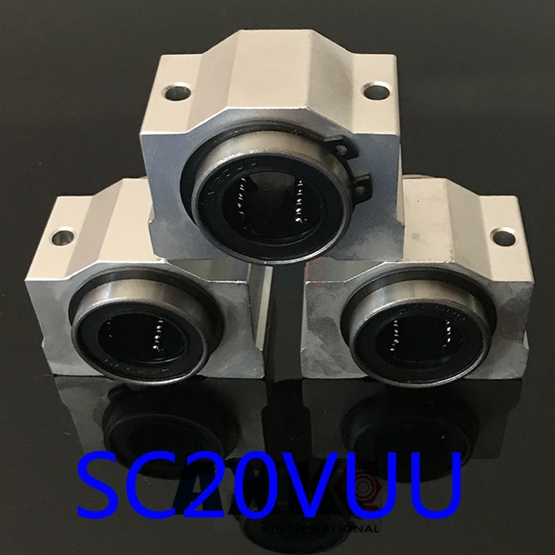 2021 Axk линейные рельсы Cnc фрезерные детали 2 шт. Sc20vuu Scv20uu Sc20v корпус линейного