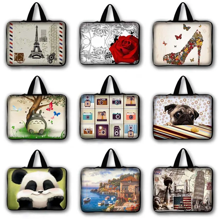 Принт сумка для ноутбука планшет водонепроницаемая 7 10 1 12 13 3 14 15 4 6 17 дюймов Ultrabook