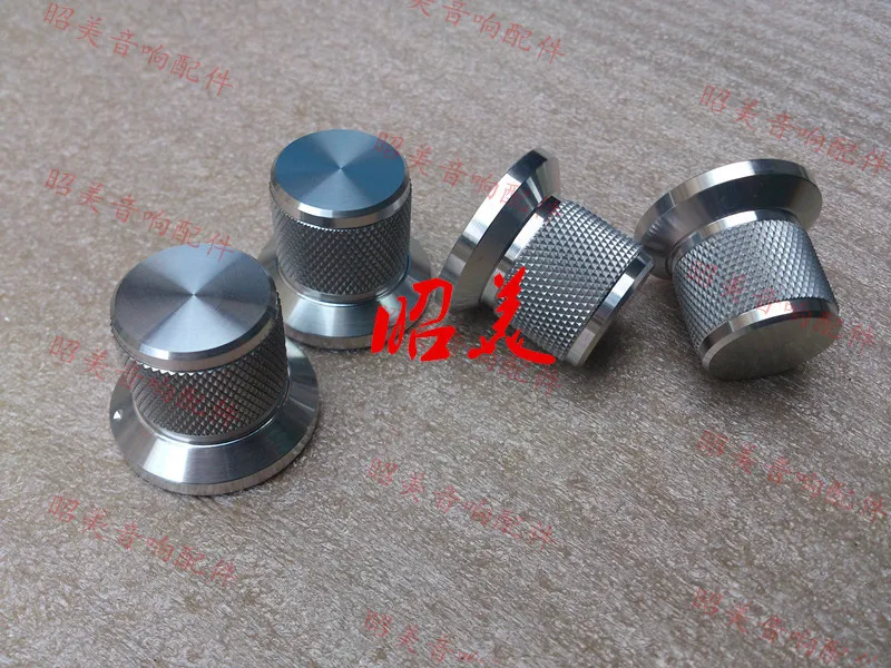 

ZM 1 шт. D30 * H25 регулятор для усилителя, Накатанная алюминиевая ручка громкости-серебристый цвет