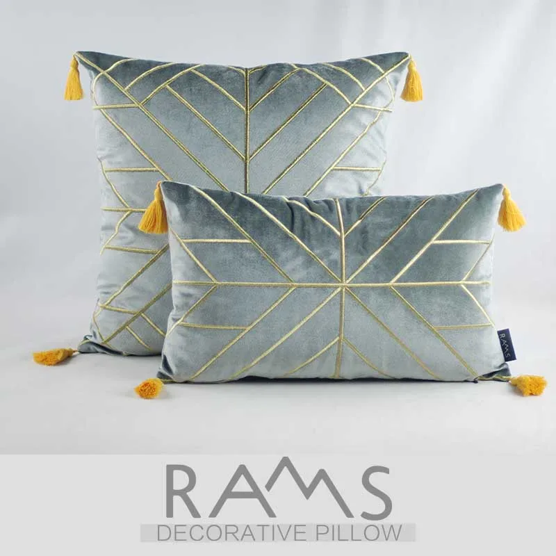 2019 Рамс вышитые декоративные Геометрическая Подушка домашний декор с
