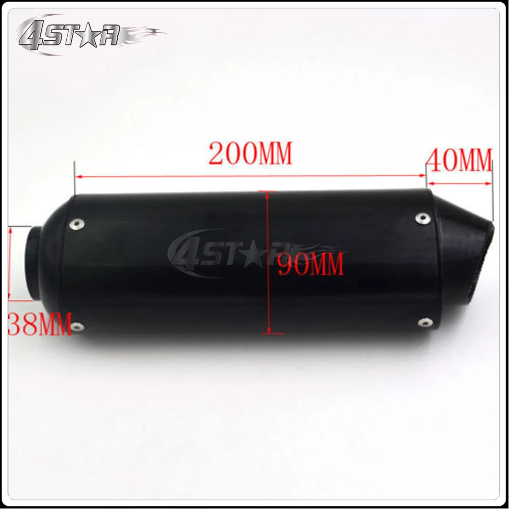 Глушитель выхлопной трубы для мотоцикла XR50 CRF50 XR CRF KLX TTR SSR 50 70cc 110cc 125cc черный 38 мм |