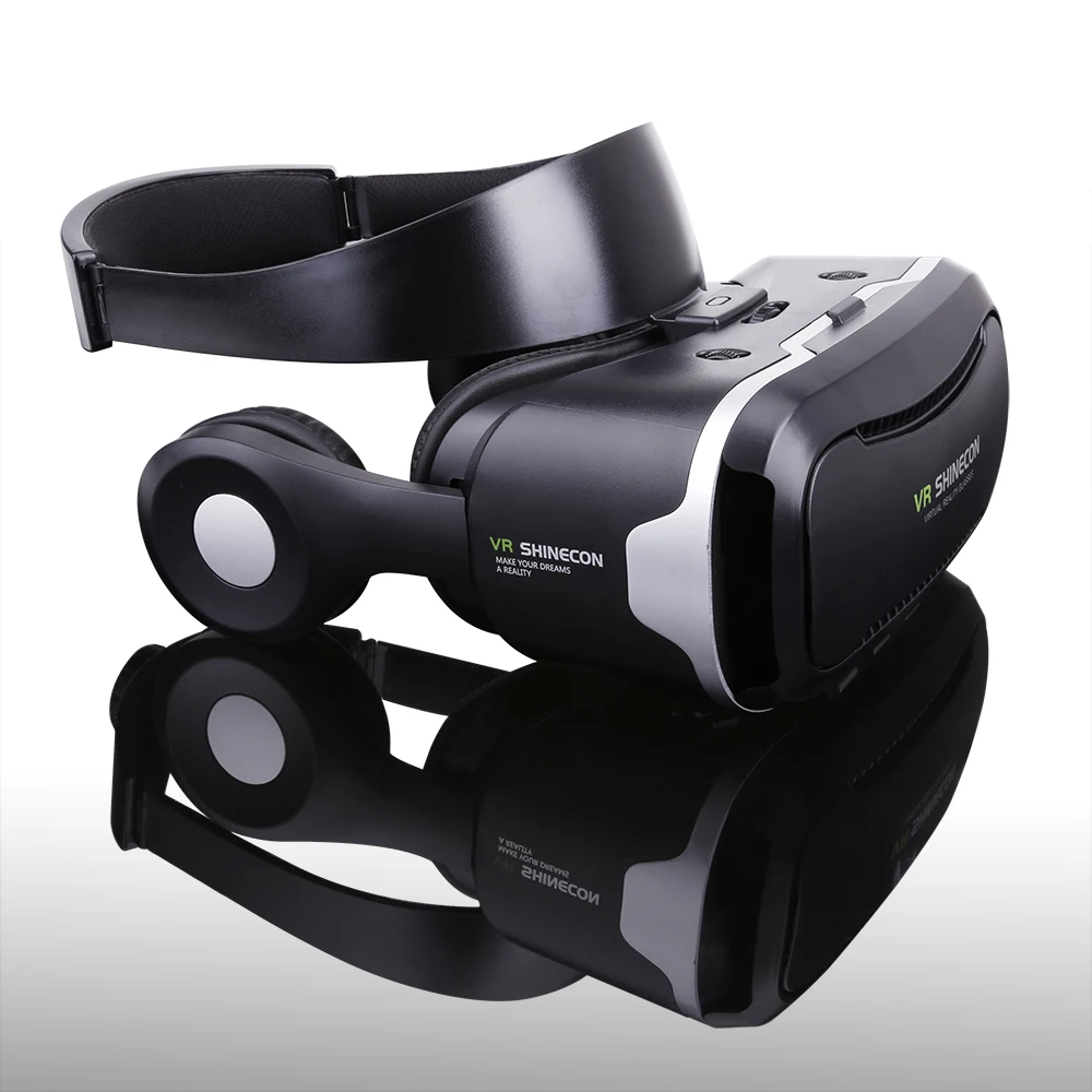 Shinecon VR 4,0 Pro виртуальной реальности очки для снаряжения картонные 3D очки vr шлем гарнитура для 4,7-6,0 дюймов смартфон+ геймпад